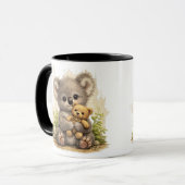 Cute Baby Koala Teddy Bear Cartoon Coffee Mug Tasse (Vorderseite Links)