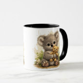 Cute Baby Koala Teddy Bear Cartoon Coffee Mug Tasse (VorderseiteRechts)