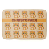 Cute Baby Leopard Safari Animal Kids Badematte (Vorderseite)