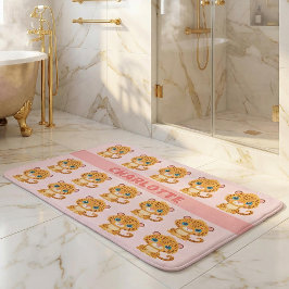 Cute Baby Leopard Safari Animal Kids Badematte