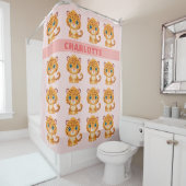 Cute Baby Leopard Safari Animal Kids Duschvorhang (Beispiel)