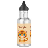 Cute Baby Leopard Safari Animal Kids Edelstahlflasche (Links)