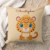 Cute Baby Leopard Safari Animal Kids Kissen (Decke)