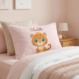 Cute Baby Leopard Safari Animal Kids Kissenbezug