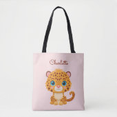 Cute Baby Leopard Safari Animal Kids Tasche (Vorderseite)