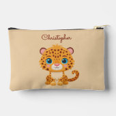 Cute Baby Leopard Safari Animal Kids Zubehörtasche (Rückseite)