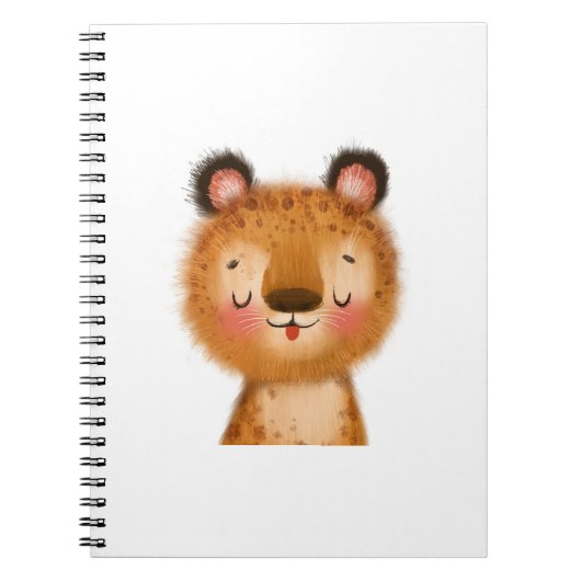 Cute baby leopard Spiral Photo Notebook Notizblock (Vorderseite)