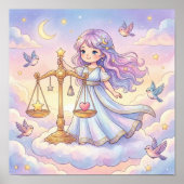 Cute Baby Libra Zodiac Wall Art Poster (Vorne)