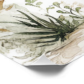 Cute Baby Monkey Poster (Ecke)