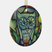 Cute Baby Owl Keramik Ornament (Rechts)