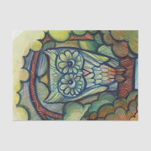 Cute Baby Owl                                      Seidenpapier (Vorderseite)