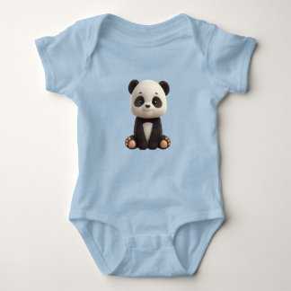Cute Baby Panda Bodysuit Baby Strampler