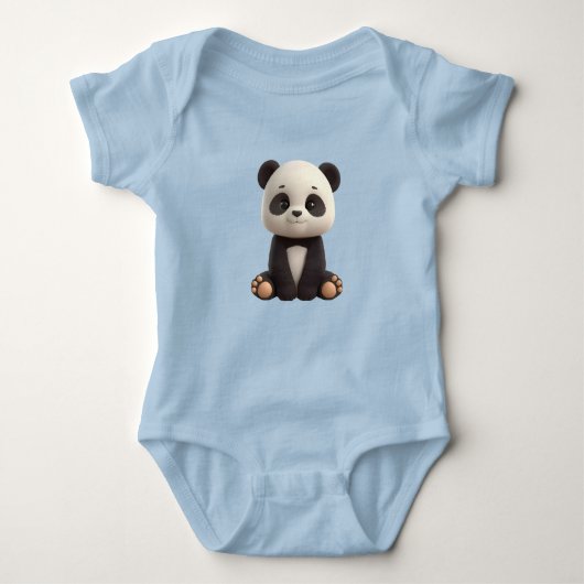Cute Baby Panda Bodysuit Baby Strampler (Vorderseite)