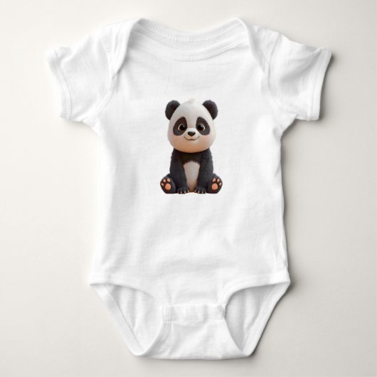 Cute Baby Panda Bodysuit Baby Strampler (Vorderseite)