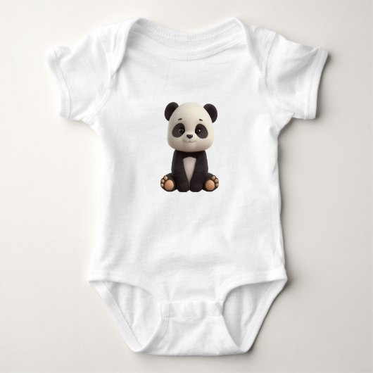 Cute Baby Panda Bodysuit Baby Strampler (Vorderseite)