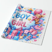 Cute Baby Pattern Wrapping Paper Geschenkpapier (Ungerollt)