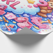 Cute Baby Pattern Wrapping Paper Geschenkpapier (Ecke)