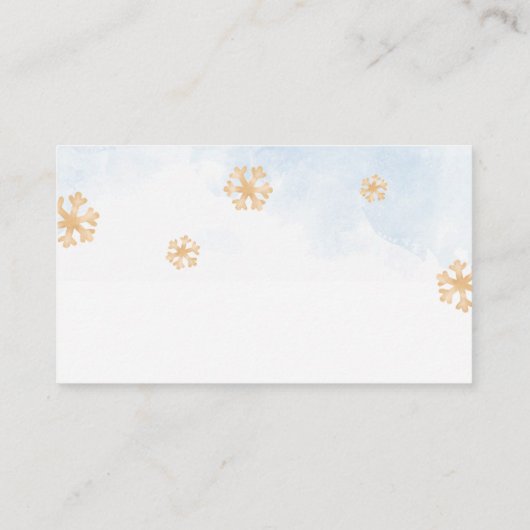 Cute Baby Penguin Book request Begleitkarte (Rückseite)