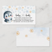 Cute Baby Penguin Book request Begleitkarte (Vorne/Hinten)