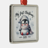 CUTE BABY PENGUIN FOR MY FIRST CHRISTMAS ORNAMENT AUS METALL (Rechts)