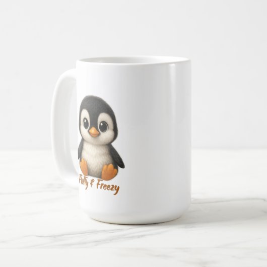 Cute Baby Penguin Kaffeetasse (Vorderseite Links)
