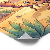 Cute Baby Scorpio Zodiac Wall Art Poster (Ecke)