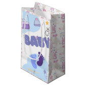 Cute Baby Shower Gift Bag Kleine Geschenktüte (Vorderseite Schrägansicht)