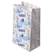 Cute Baby Shower Gift Bag Kleine Geschenktüte (Rückseite Schrägansicht)