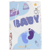 Cute Baby Shower Gift Bag Mittlere Geschenktüte (Vorderseite)