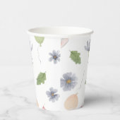 Cute Baby Spring Summer Rabbit On A Bike Pattern Pappbecher (Rechts)