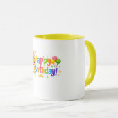 Cute Baby Tiger Happy Birthday Coffee Mug Tasse (VorderseiteRechts)
