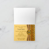 Cute Baby Tiger Stripes Baby Shower Einladung (Innenseite)