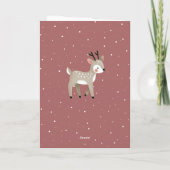 Cute Baby's 1st Christmas Photo Reindeer Holiday Karte (Rückseite)