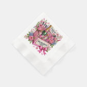 Cute Bachelorette party Serviette (Ecke)