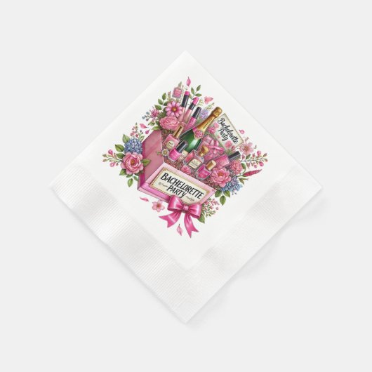 Cute Bachelorette party Serviette (Ecke)