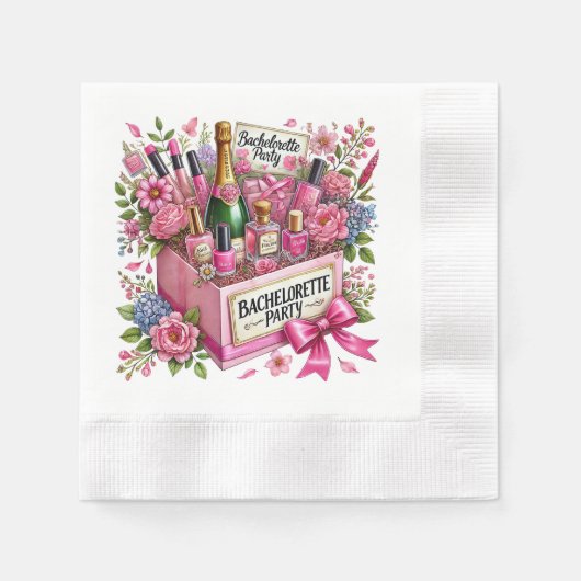 Cute Bachelorette party Serviette (Vorderseite)