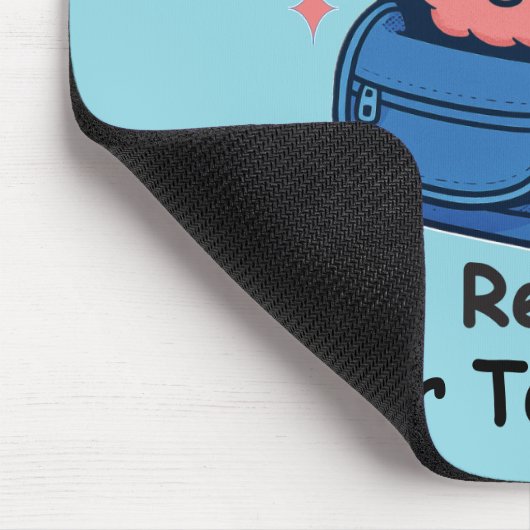 Cute Back-to-School Customizable “Brain Ready" Mousepad (Ecke)