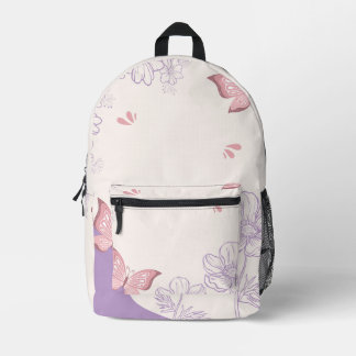 Cute backpack floral design  bedruckter rucksack