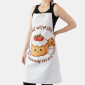 Cute "Bake With Love" Illustration Schürze (InSitu)