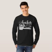 Cute Baker Dad Baking Bakery Cupcakes Pastries T-Shirt (Vorne ganz)