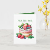 Cute Bakery cake lovers customizable Karte (Gelbe Blume)