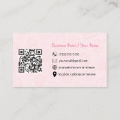 Cute Bakery & Catering Business Card Visitenkarte (Rückseite)