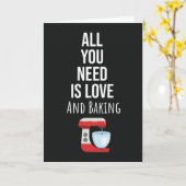 Cute Baking Cards Bakery Pastry Chef Bakeries Karte (Gelbe Blume)