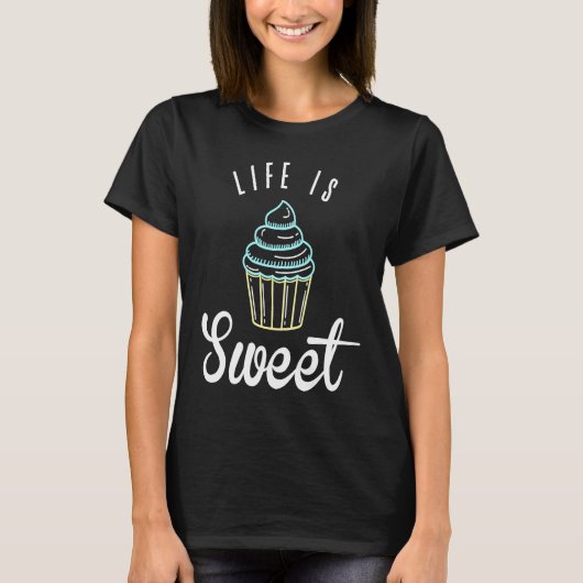 Cute Baking For Cupcake  and Pastry Chef Moms T-Shirt (Vorderseite)