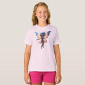 Cute Ballerina Dancing Robot Pixie T-Shirt (Vorne ganz)