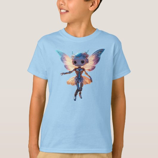 Cute Ballerina Dancing Robot Pixie T-Shirt (Vorderseite)