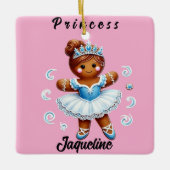 cute ballerina gingerbread girl Ornament (Vorderseite)