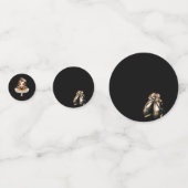 Cute Ballerina Konfetti (Rückseiten)