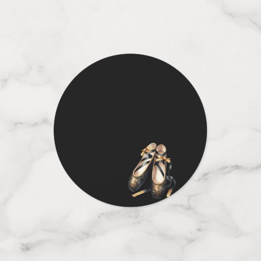 Cute Ballerina Konfetti (Klein Vorderseite)