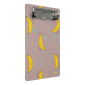 Cute Banana Pattern Mini Clipboard Mini Klemmbrett (Schrägansicht)